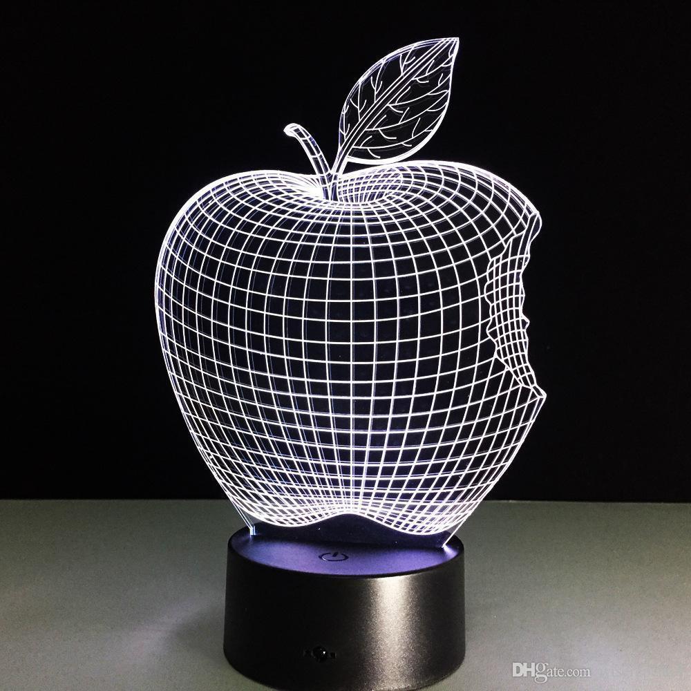 Apple 3D illusion lamp