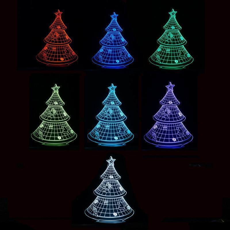 Xmas Tree 3D illusion lamp
