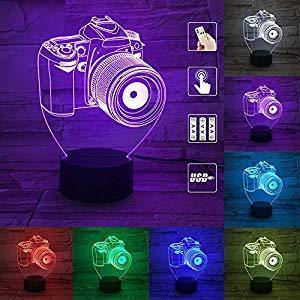 Camera 3D illusion lamp