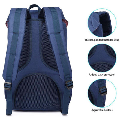 Navy/Brown Backpack