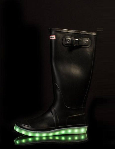 Ladies Light up Flashez Wellies - Black