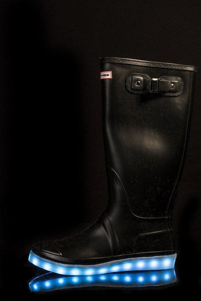 Ladies Light up Flashez Wellies - Black