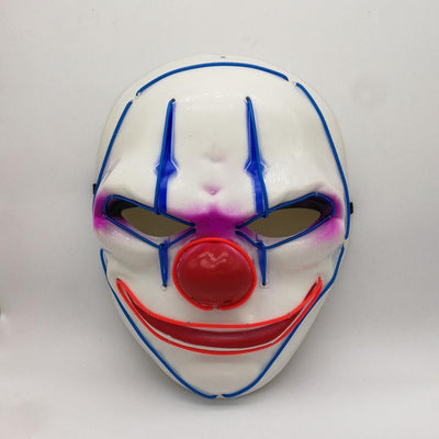 Light up Flash Mask Crazy Clown