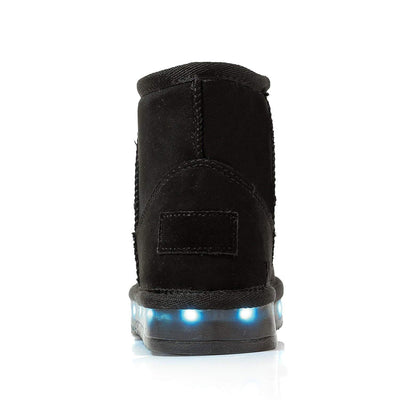 Infants Flash Wear Black Mini Boots