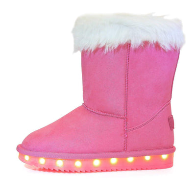 Flash Wear LED Pink Calf Boots