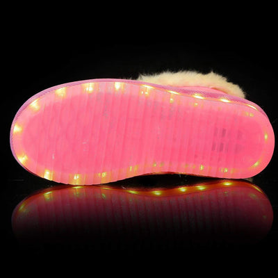 Flash Wear LED Pink Calf Boots