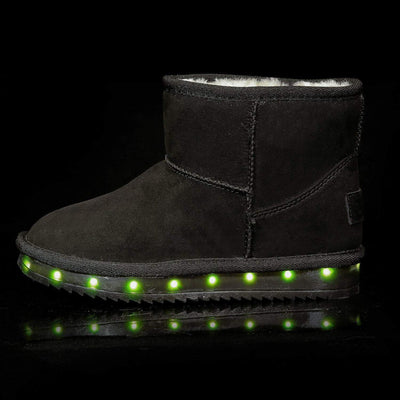 Infants Flash Wear Black Mini Boots