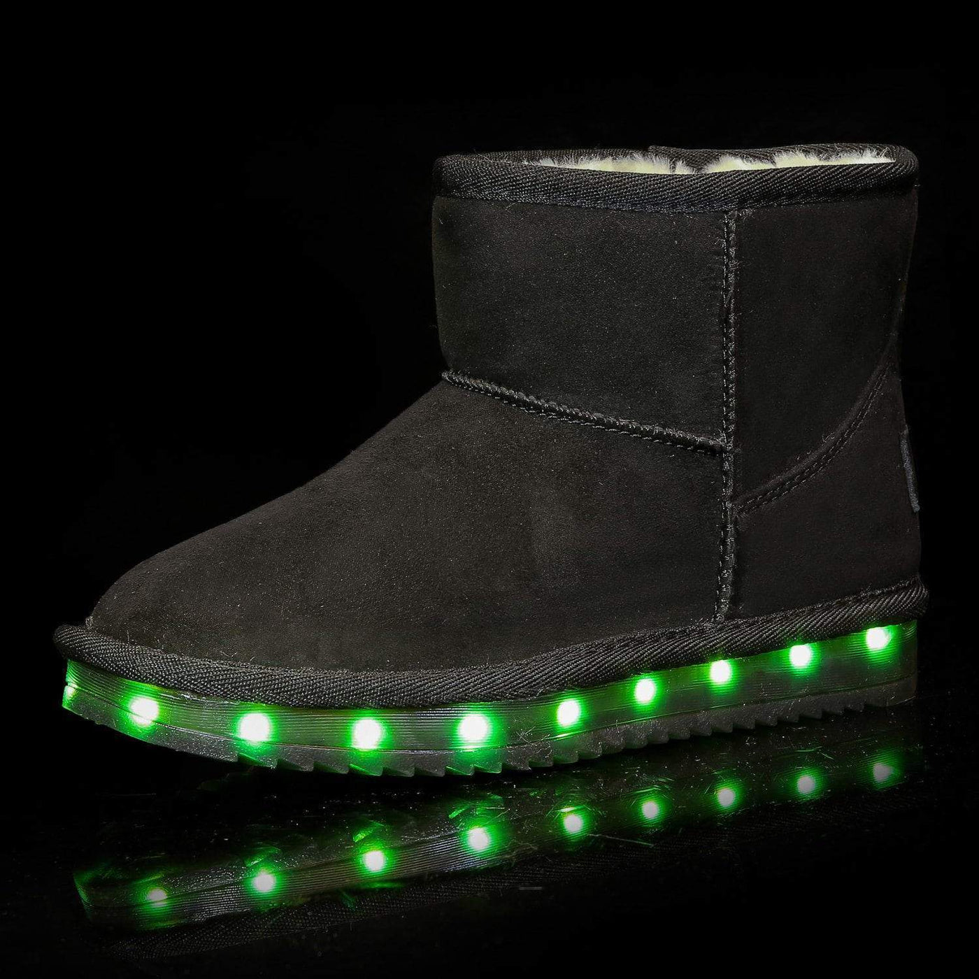 Flash Wear LED Black Mini Boots