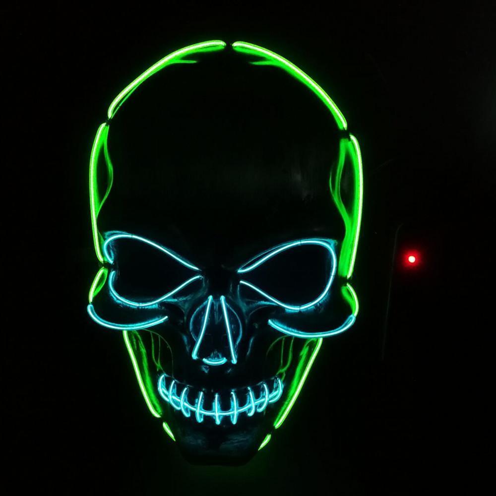 Light up Flash Mask Skeleton