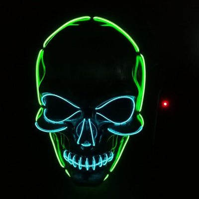 Light up Flash Mask Skeleton