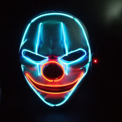 Light up Flash Mask Crazy Clown