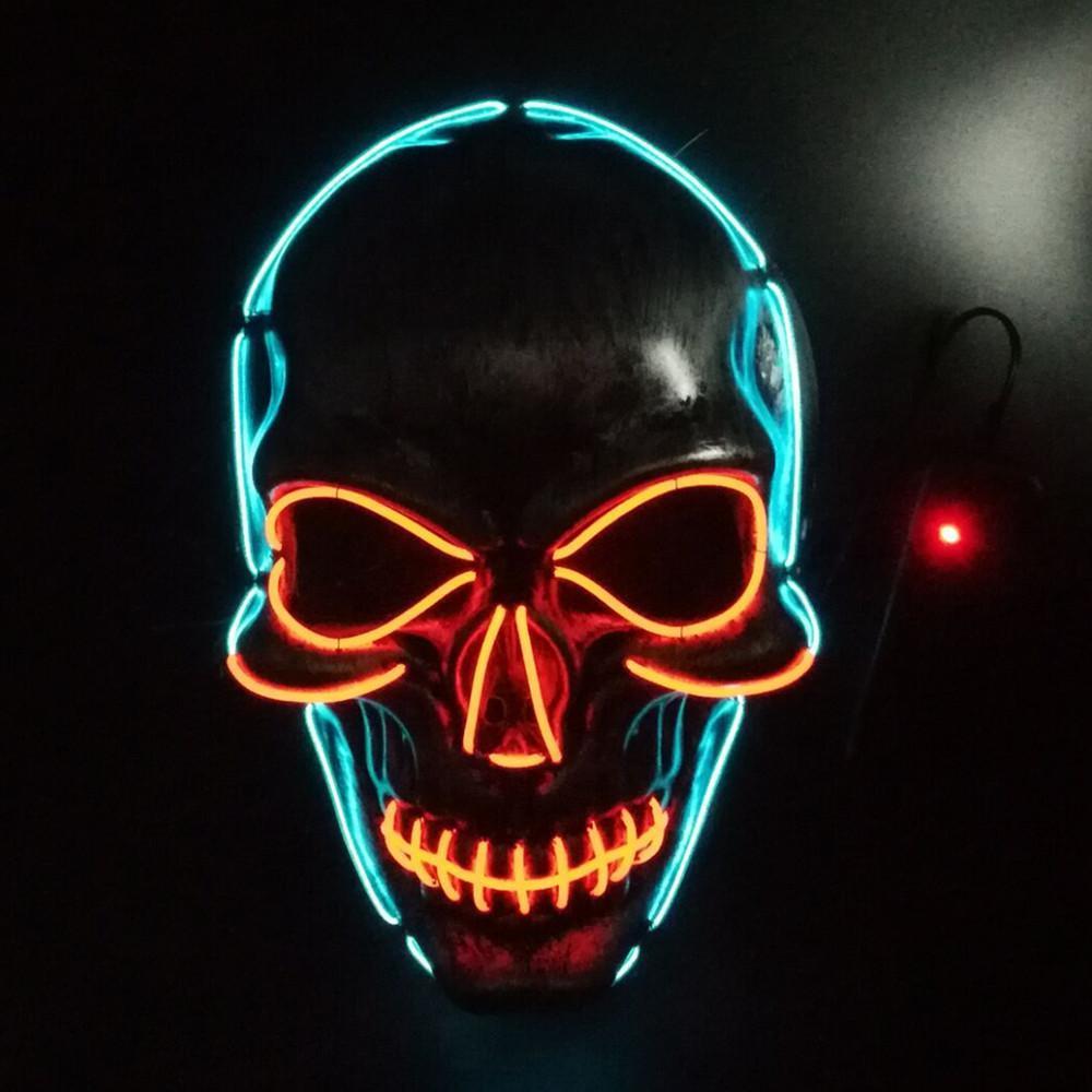 Light up Flash Mask Skeleton