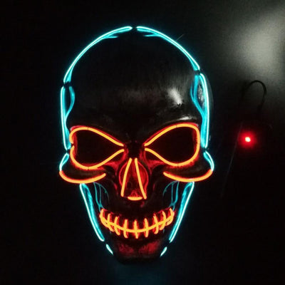 Light up Flash Mask Skeleton