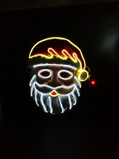 Light up Flash Mask Santa Slayer