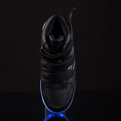 Flashez Black - LED Thunder Kids Shoes