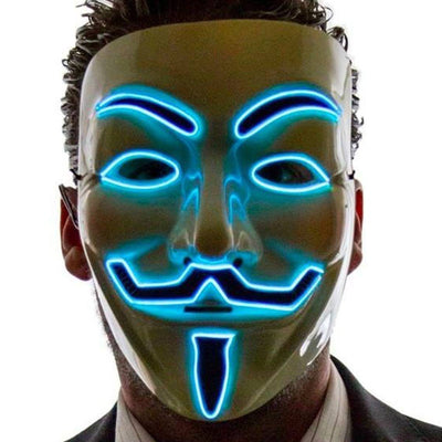 Light up Anonymous Masks