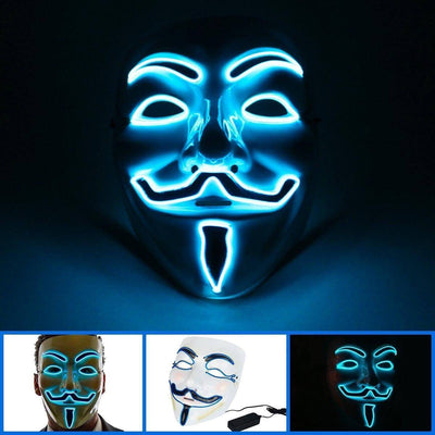 Light up Anonymous Masks
