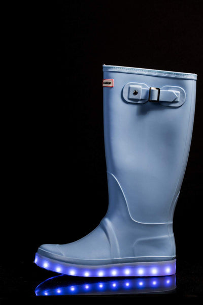 Candy Blue Light up wellies | Flashing Rechargeable Boot