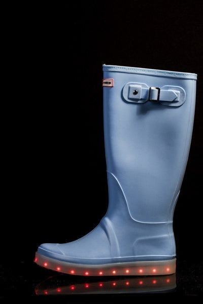 Candy Blue Light up wellies | Flashing Rechargeable Boot