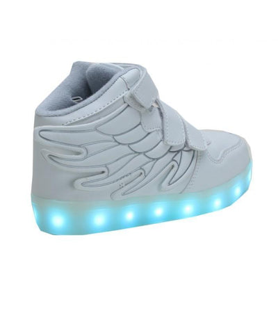 Kids White Flashez Thunder LED Shoes | Trainers Light Up | UK