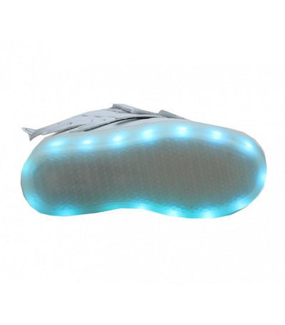 Kids White Flashez Thunder LED Shoes | Trainers Light Up | UK