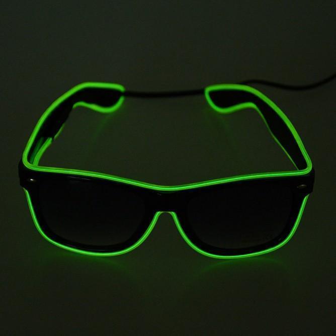 Light up LED Glasses - Green