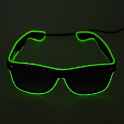 Light up LED Glasses - Green