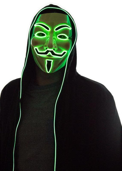 Light up Anonymous Masks