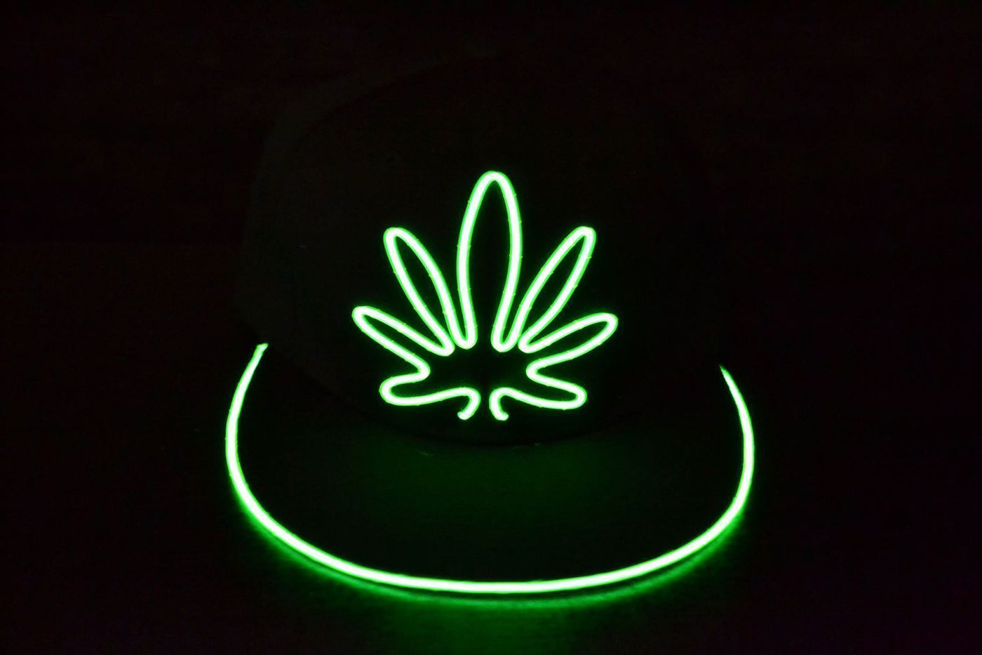 Hash EL Wire Flat Peak Cap