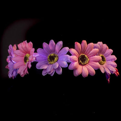 Light up Boho Headband Pink/Purple