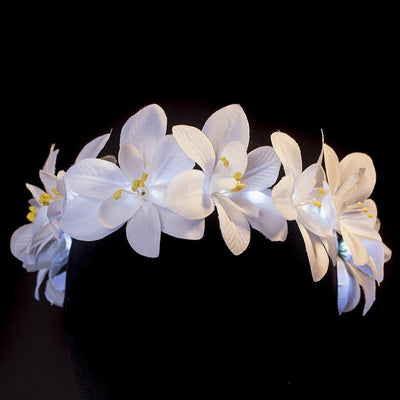 Flower Light up Headbands | UK Brand | Flash Wear white
