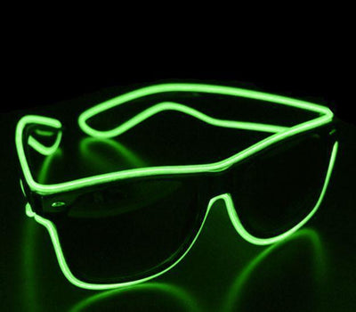 Ray Light up Sunglasses Green Flashing Shades