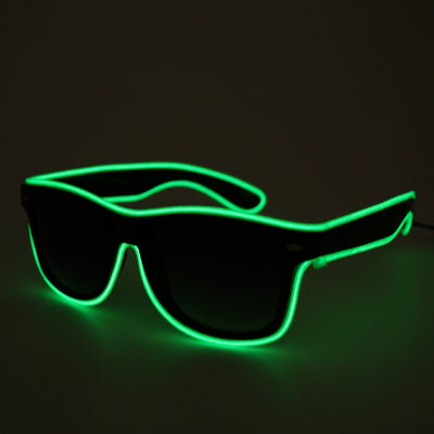 Ray Light up Sunglasses Green Flashing Shades