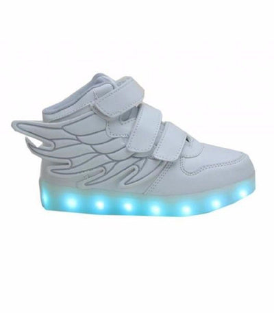 Flashez Kids White - LED Thunder Shoes