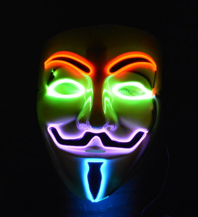 Light up Anonymous Masks