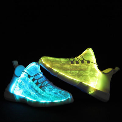 Flash Wear Fibre Optic Trainers Led
