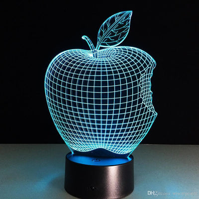 Apple 3D illusion lamp
