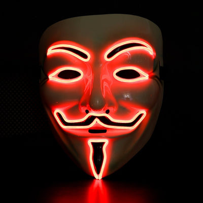 Light up Anonymous Masks