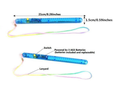 Light up LED Flashing Wands x 5
