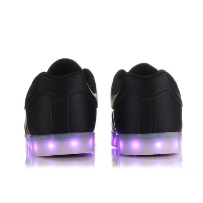 Flashez Black LED Classics Shoes | Light up Trainers | UK