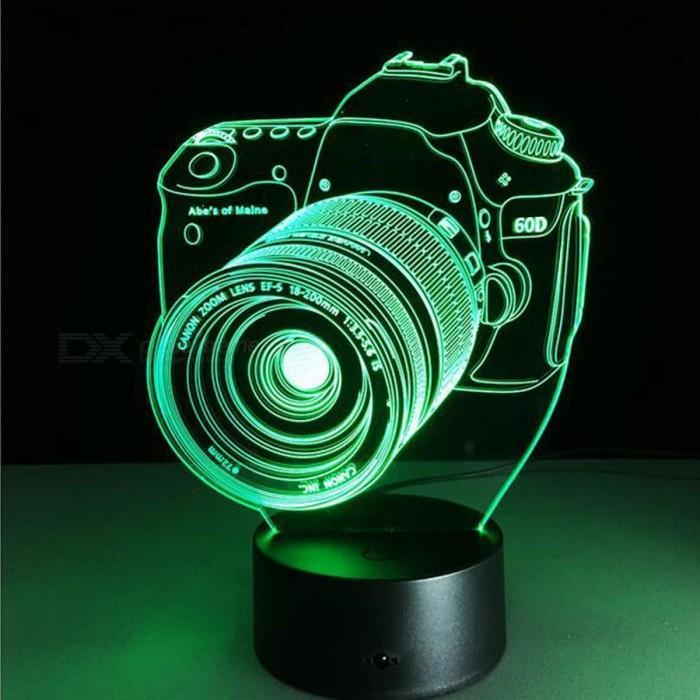 Camera 3D illusion lamp