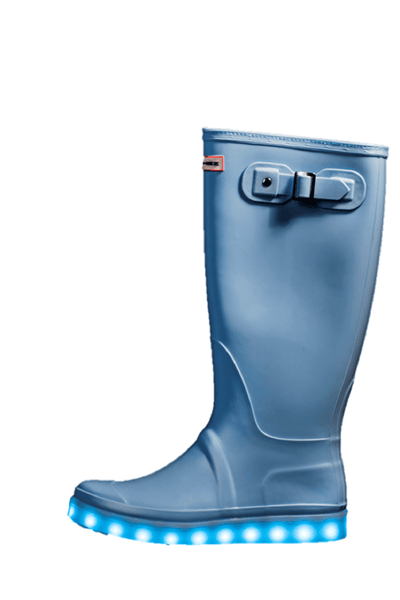 Ladies Light up Flashez Wellies - Candy Blue