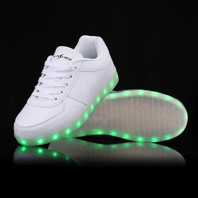 Flashez LED Trainers - White Classics